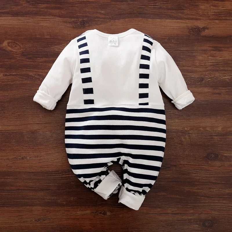 Baby Boy Stripe Formal Jumpsuit