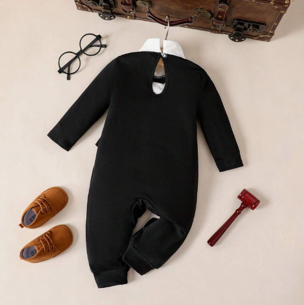Gentleman Clothes Overalls Tuxedo Attire Romper