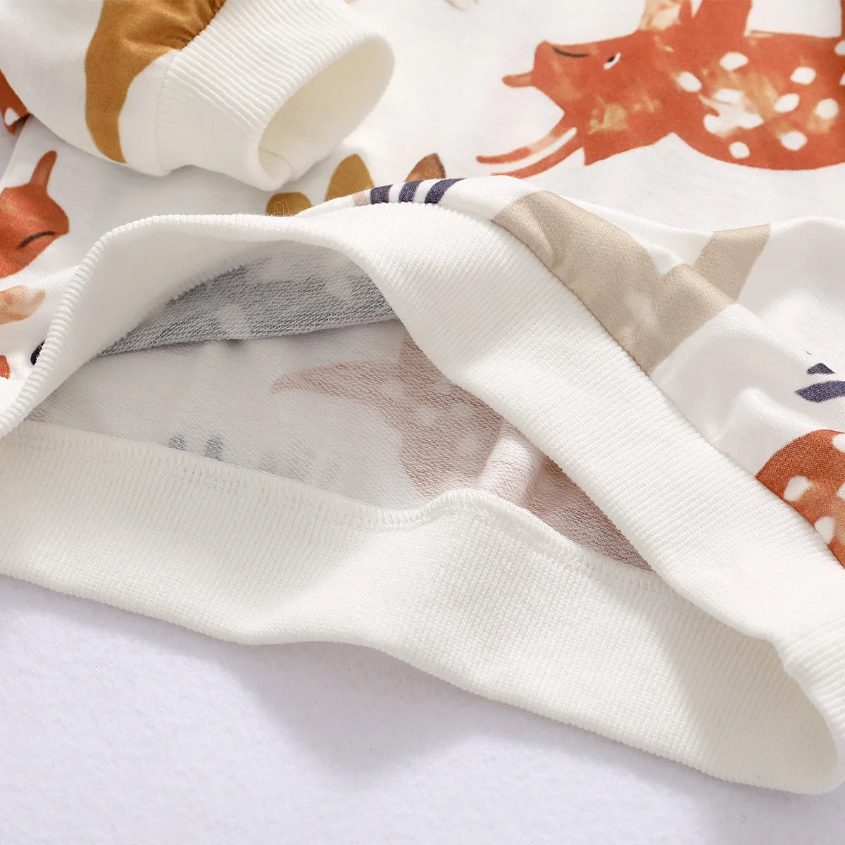 Cartoon Dinosaur Print Long-sleeve Pullover Sweatshirt