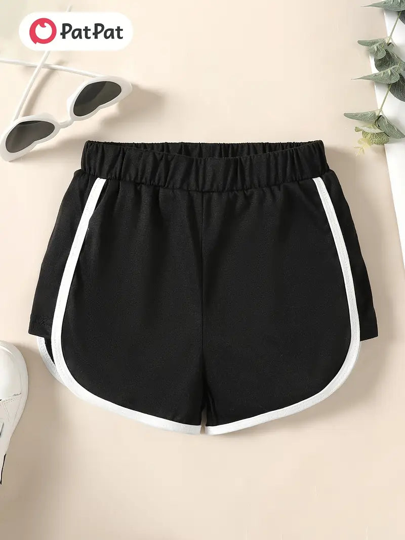 kid girl elasticized shorts outdoor kids