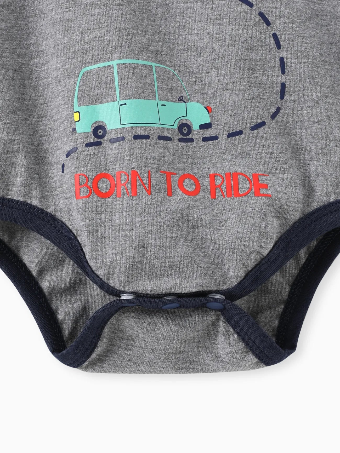 Vehicle Baby Boy Cartoon Romper