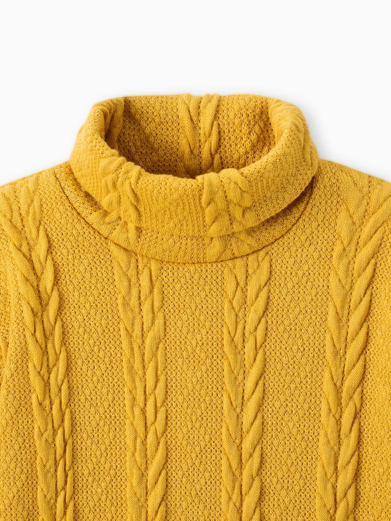 Winter Kid Girl Solid Cable Knit Sweater