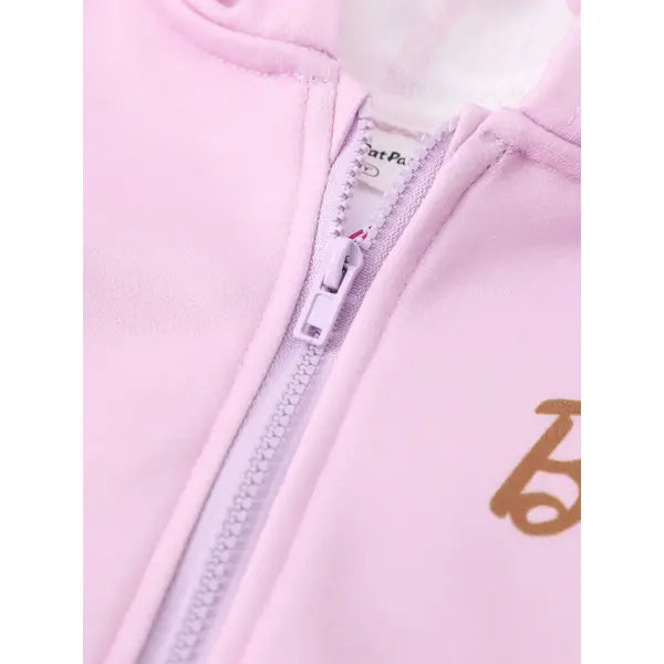 Barbie Outfit Toddler/Kid Girl 1pc Character Pattern Long-sleeve Hooded Zipper Jacket