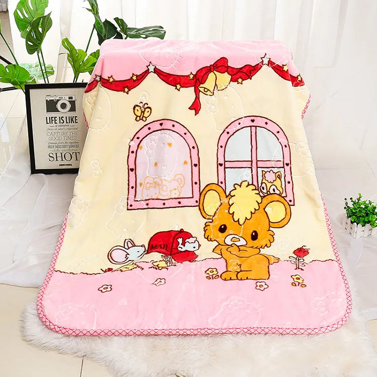 Double Layer Double Sided Cloud Blanket -H