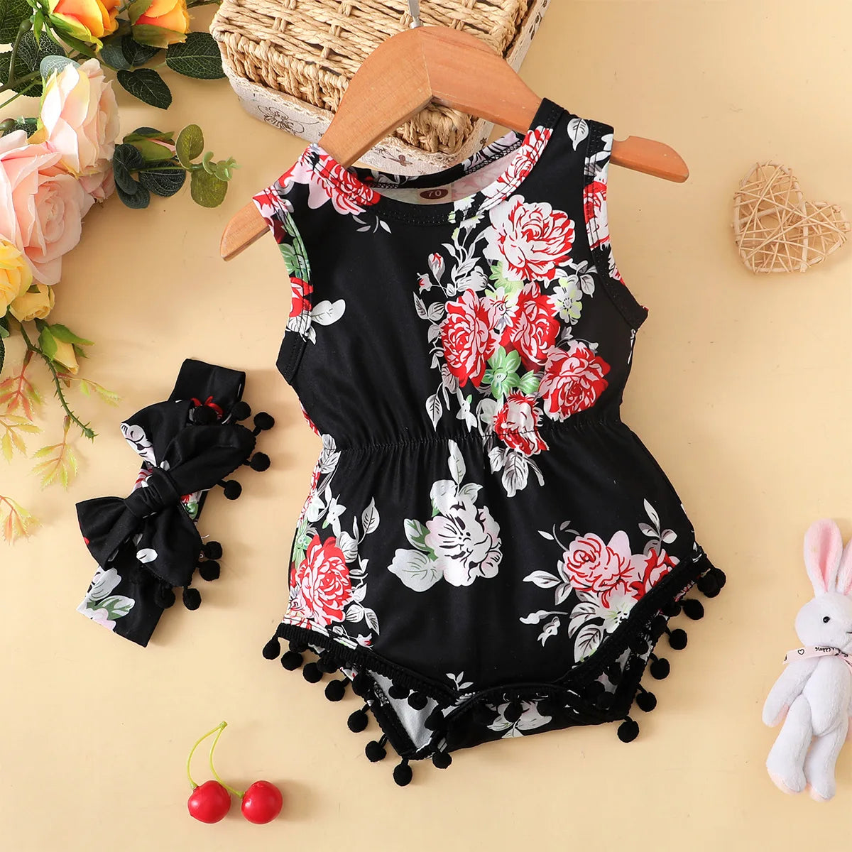 Baby Flower Romper Headband