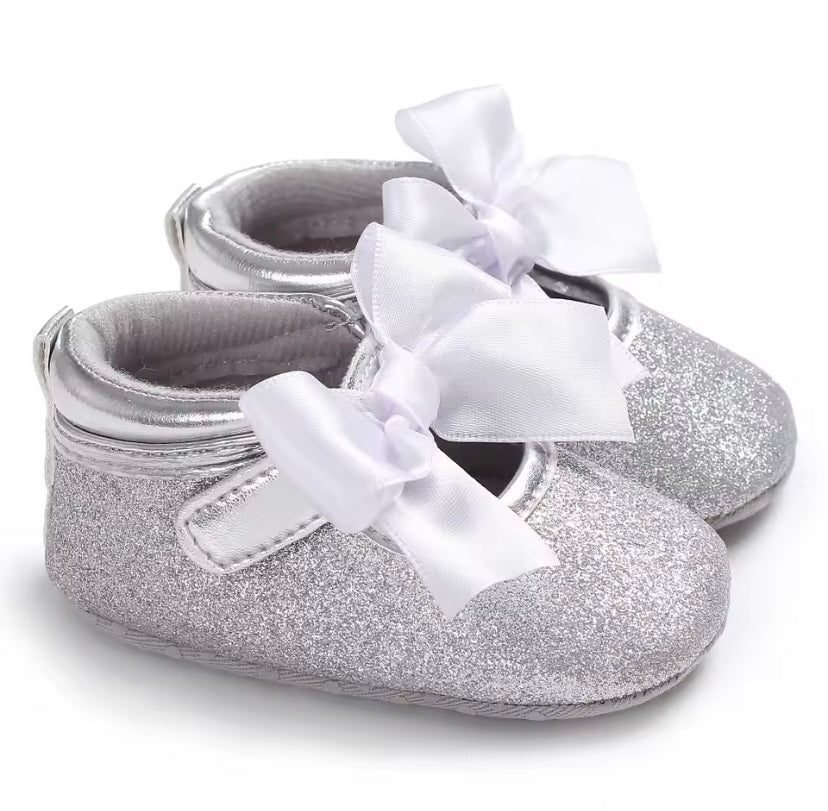 Girls Solid Color Ballet Shoes, Non-slip Soft-soled Dance Shoes, Sequins For All Seasons -S