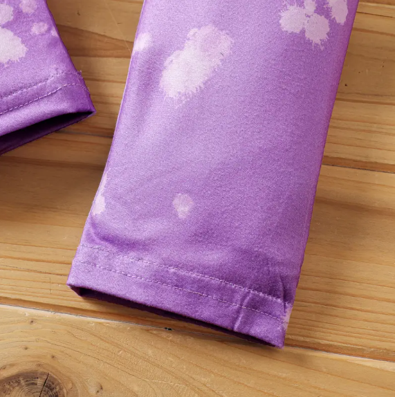 kid girl print stretch leggings