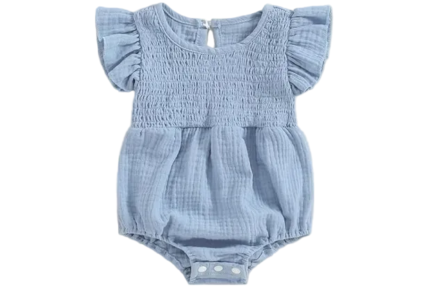 Ruffle Sleeveless Romper