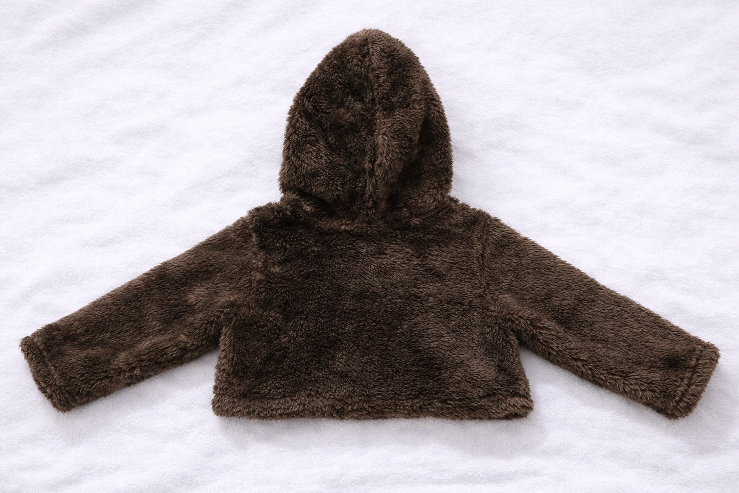 Cozy Faux Fur Hooded Jacket for Babies & Toddlers Plush Winter Outerwear