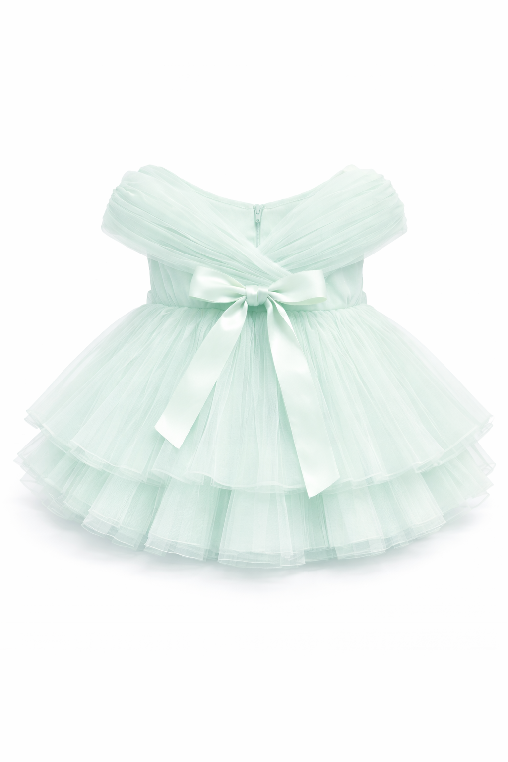 Baby Girl Party Wear Enchanted Blossom Tulle Party Dress Sea Green