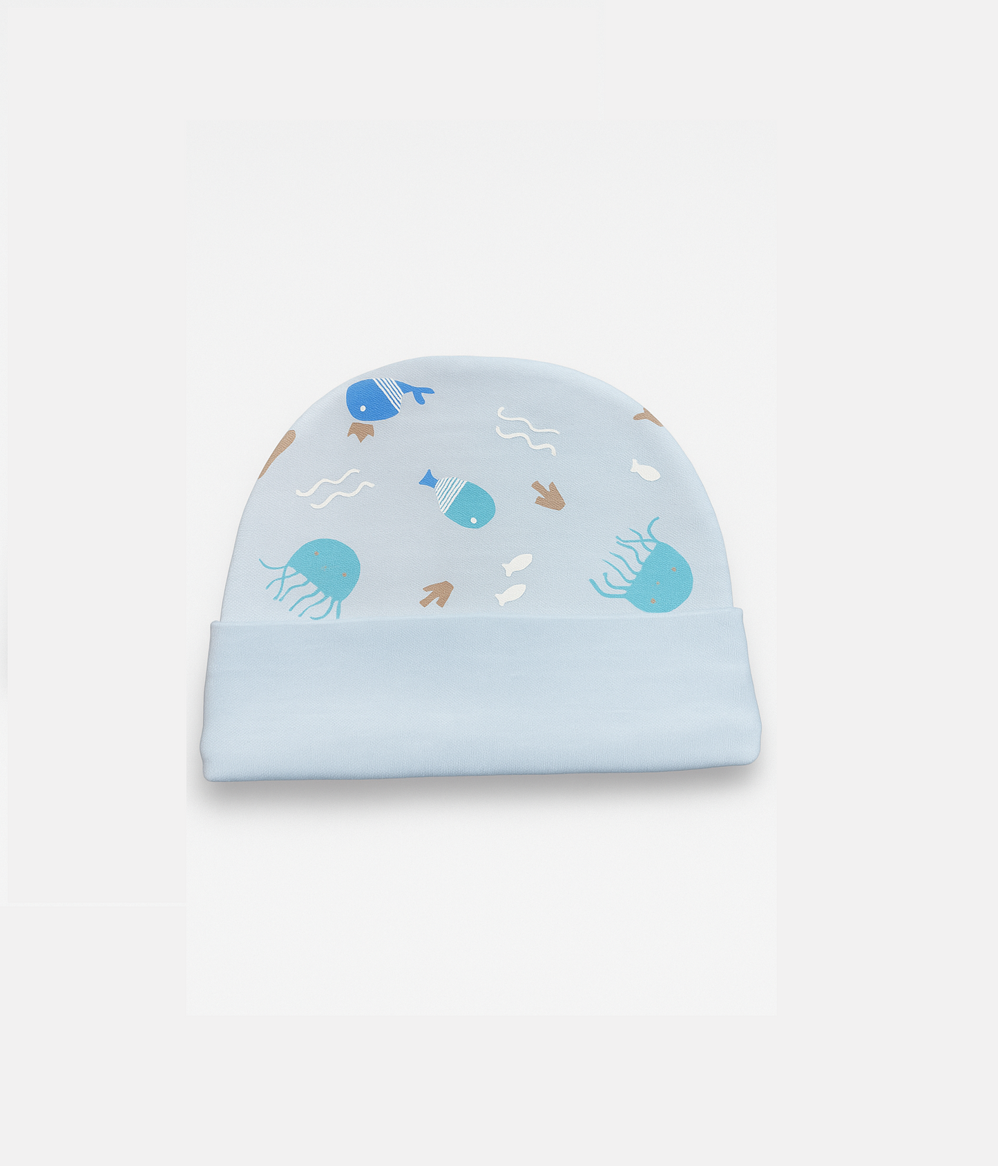 Cotton unisex printed hat Ocean