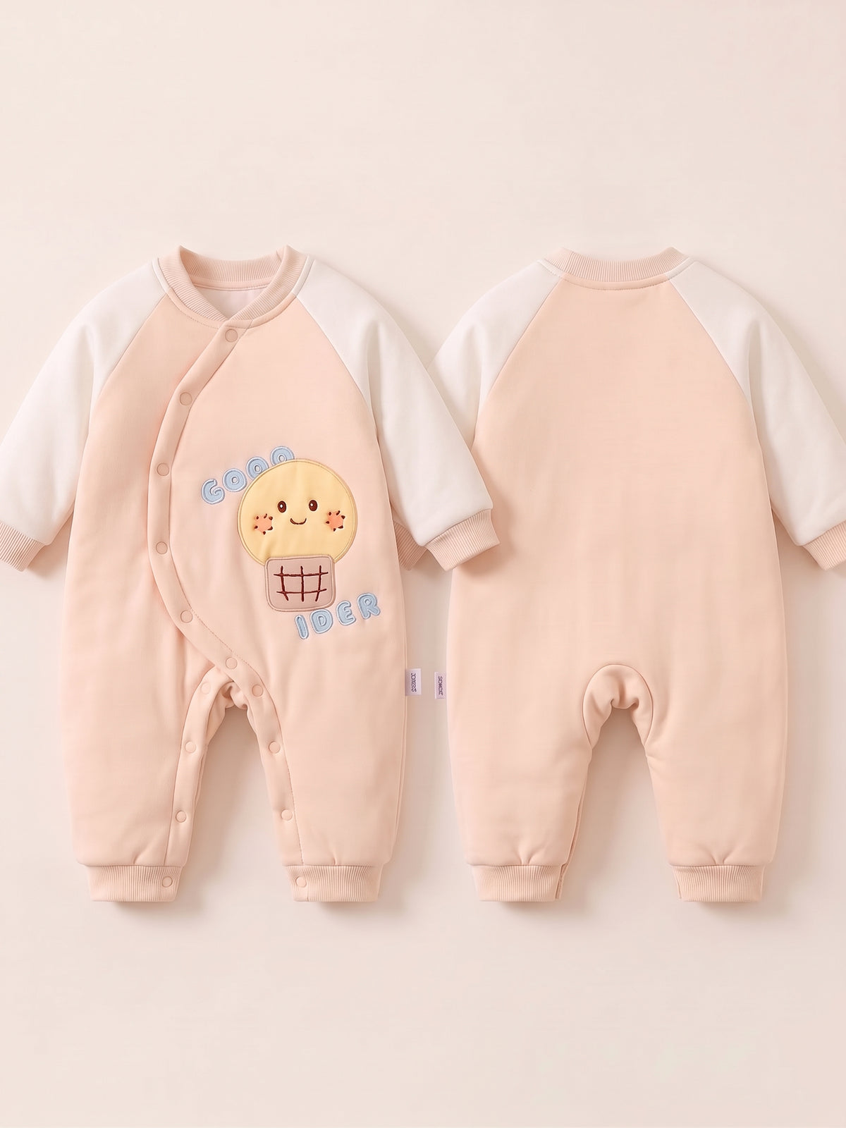 Baby winter warm Quilted coated romper