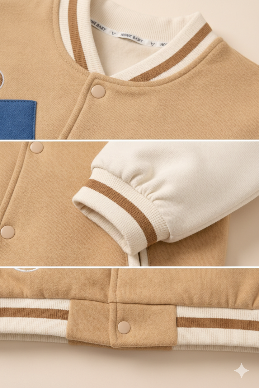 Children's Fleece-Lined Cartoon Jacket Style Coat For Boys -S