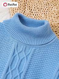 High Neck Twisted Knit Pullover Sweater