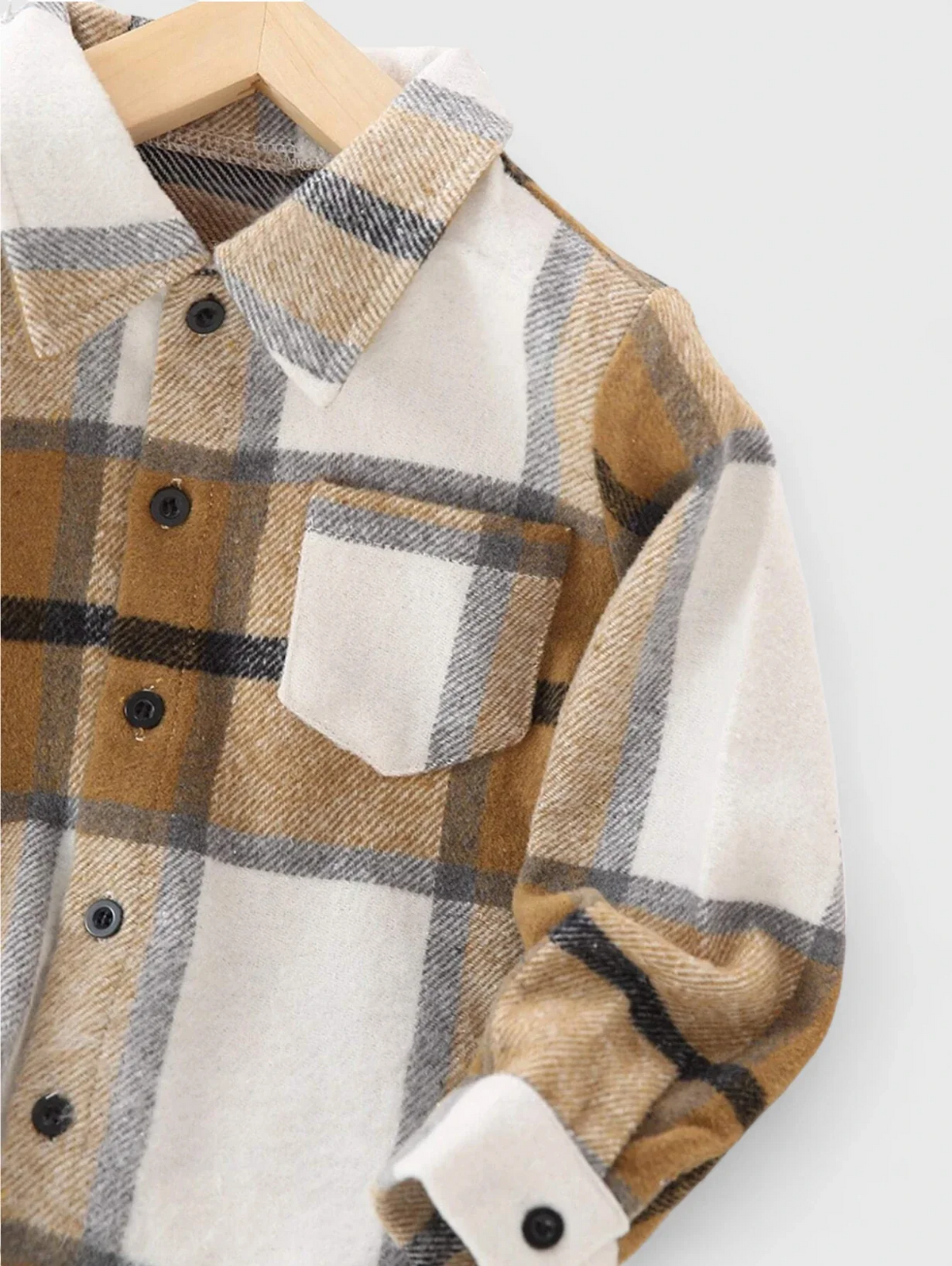 Boy Button Up Plaid Shirt
