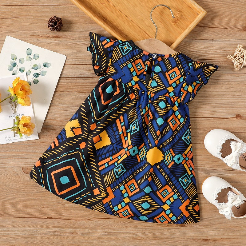 Floral baby blue dress