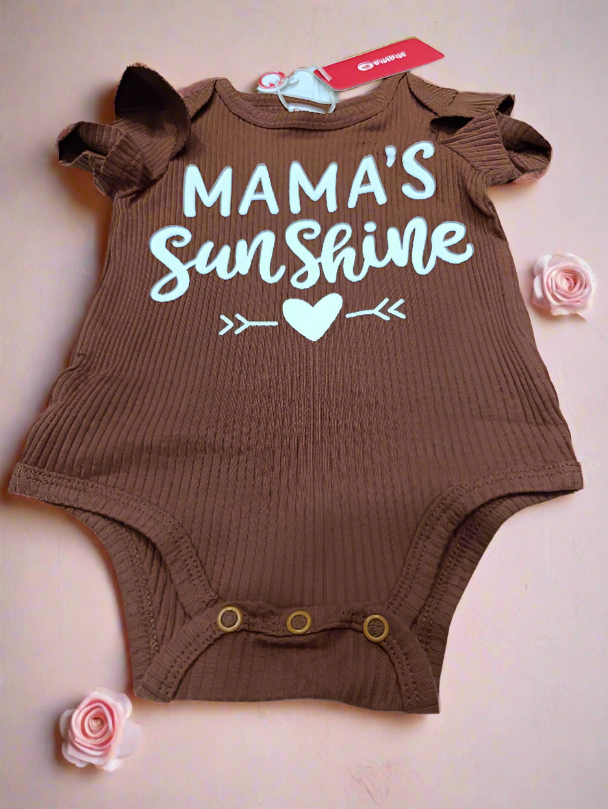 Baby letter print sleeveless romper