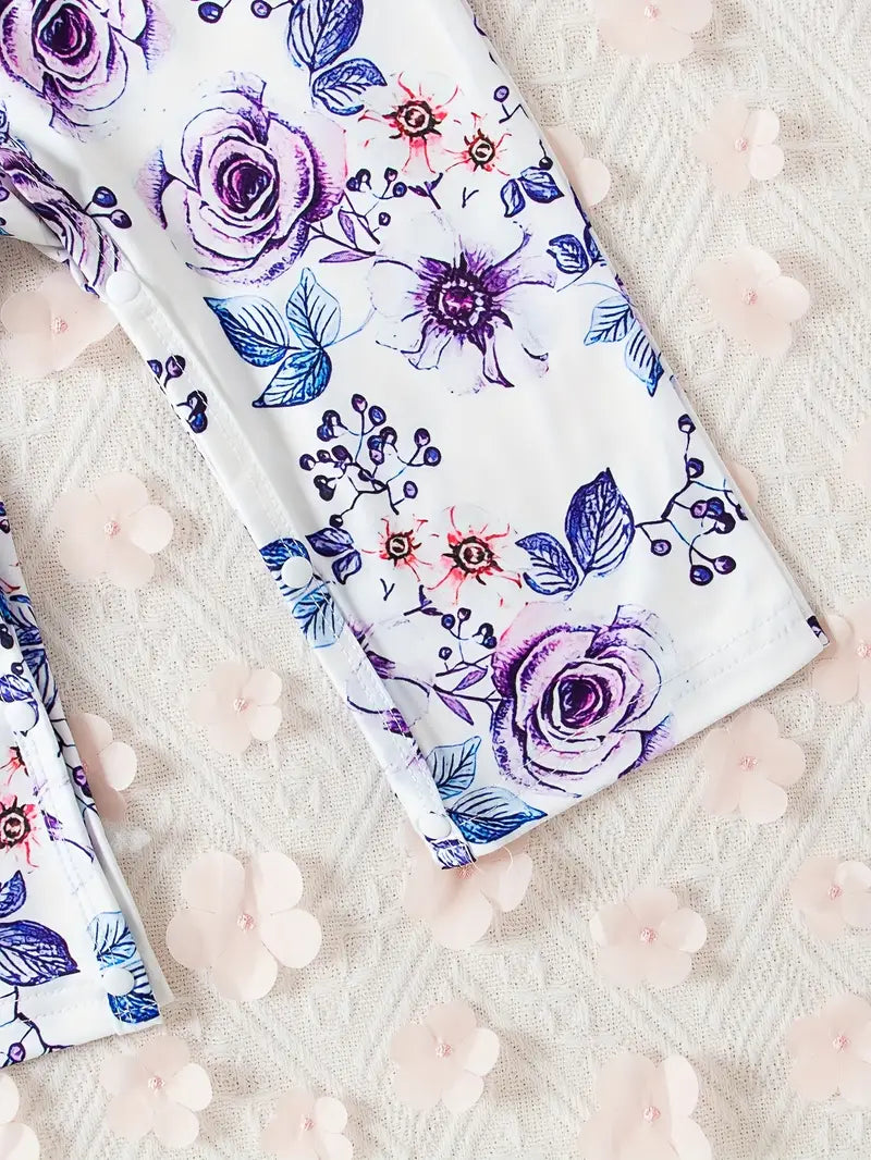 Sleeveless Floral Patterned Romper