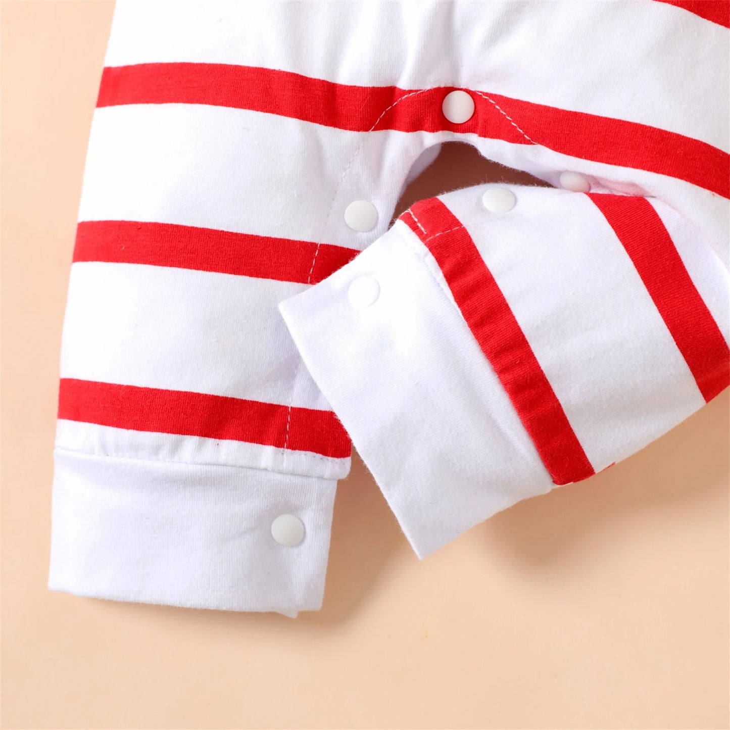 Baby Heart Letter Print Long-sleeve Jumpsuit