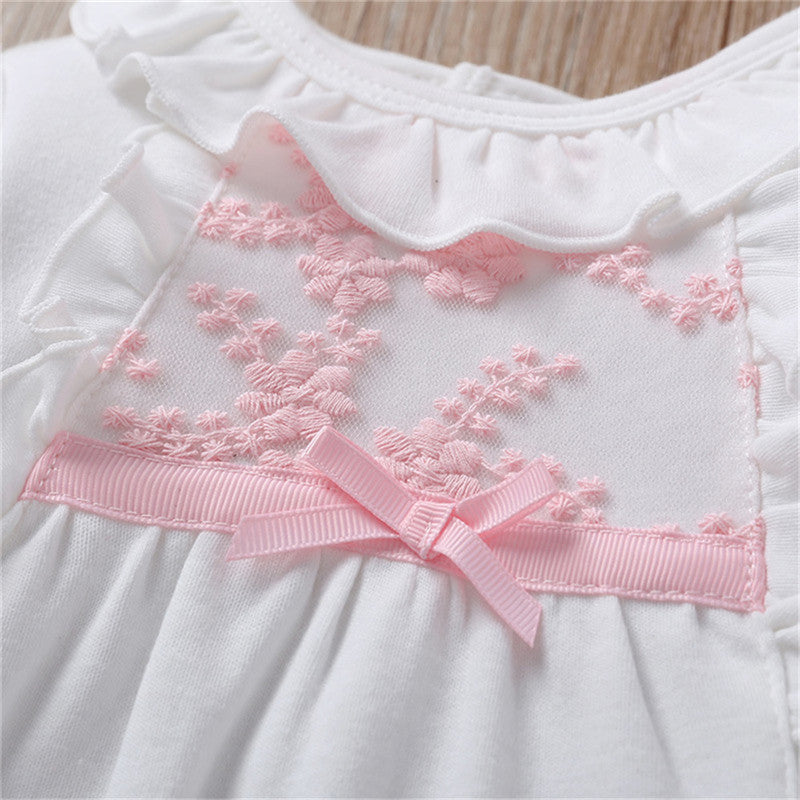 Princess Baby Girl Footies Jumpsuit Long Sleeve