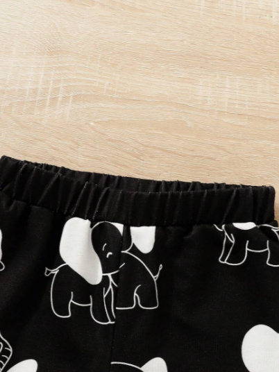Boys Pants Elephant Print