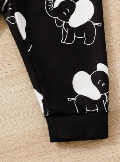 Boys Pants Elephant Print