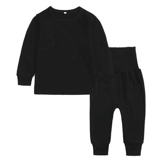 Kids Boys Girls thermal Pajamas Set 2Pieces  -H