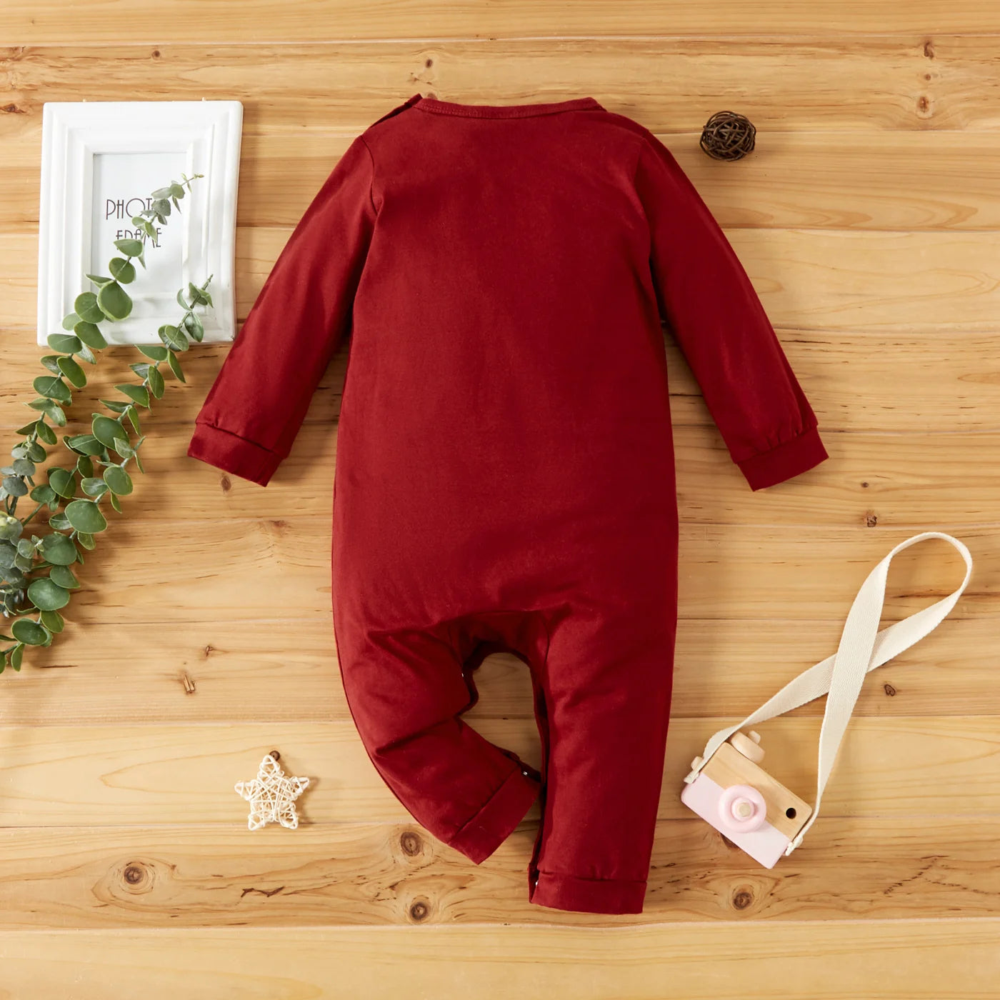 Baby Boy/Girl 95% Cotton Long-sleeve Love Heart and Letter Print Jumpsuit