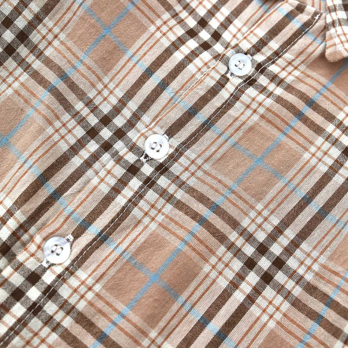 Winter Check Long Sleeve Jumpsuit