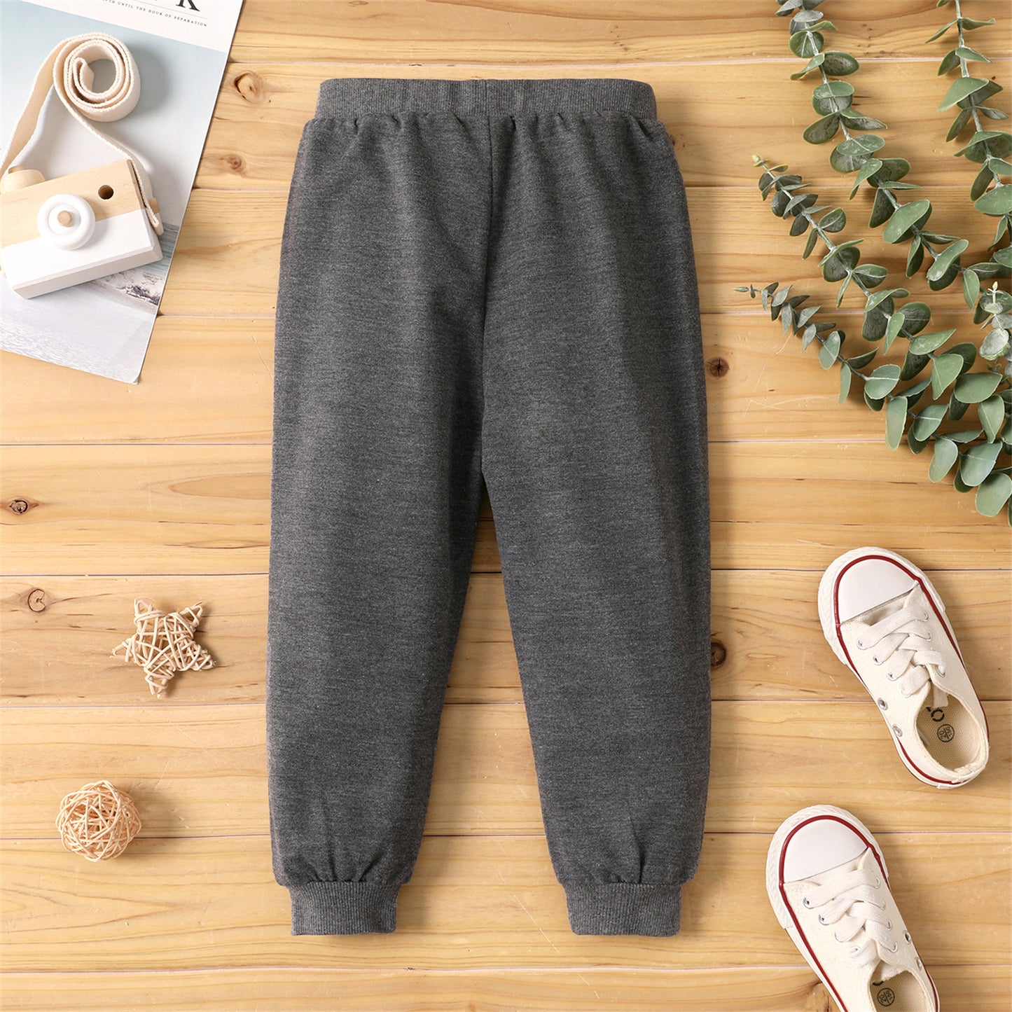 Toddler Boy/Girl Casual Cotton Elasticized Pants Grey