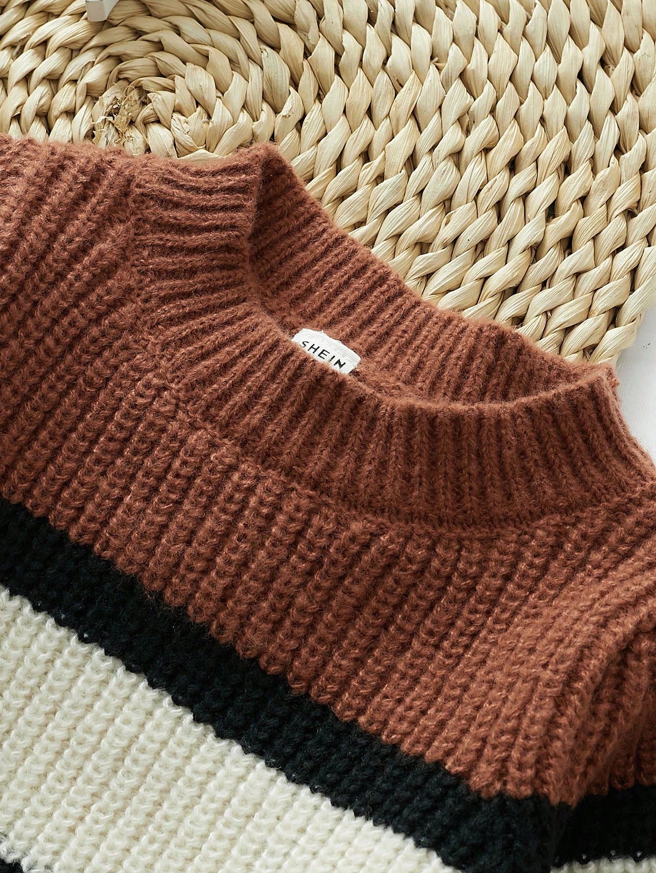 Ribbed Knit Sweater for Young Boys Autumn/Winter Long-Sleeve Pullover