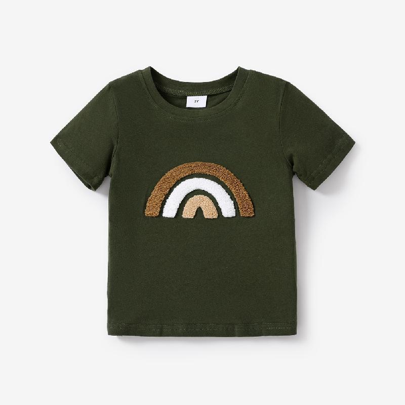 Embroidered short-sleeved t-shirt