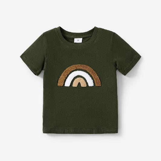Embroidered short-sleeved t-shirt