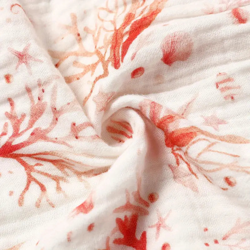 baby girls 100 cotton coral print Smoked