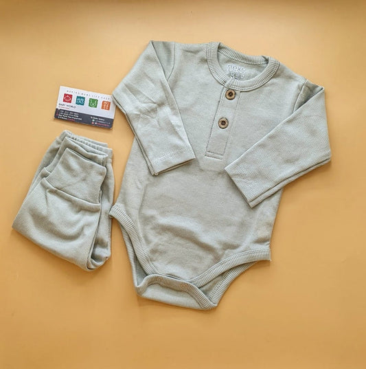 Long Sleeve Solid Color  2 Piece set -S