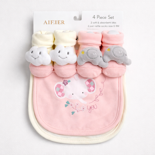 Alfeier 4 piece set "Pink Elephant"(042Lh)