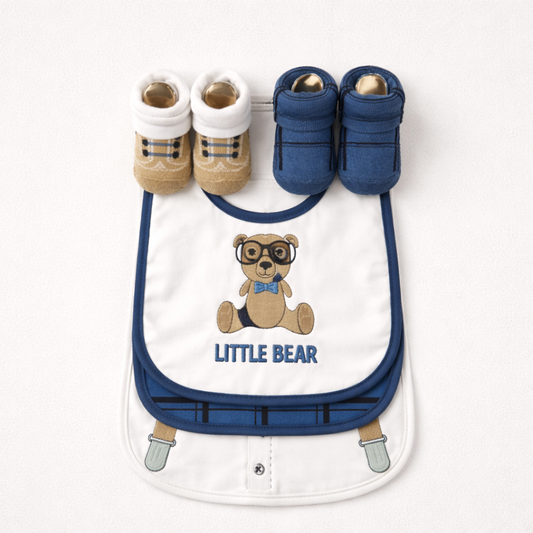 Hudson 5-piece bib set "Little Bear "(042Lh)