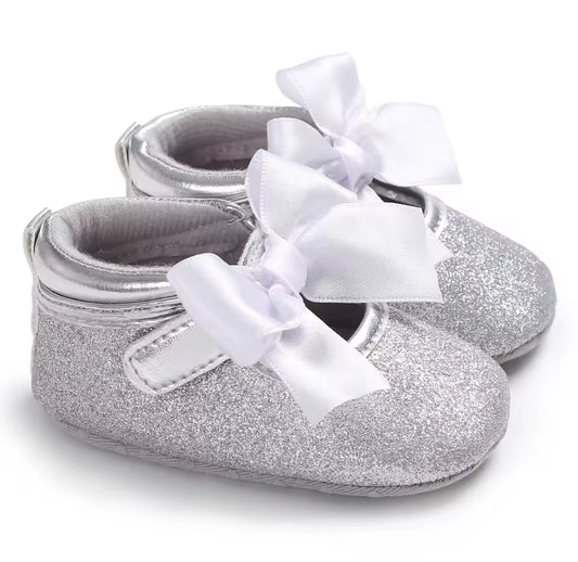 Girls Solid Color Ballet Shoes, Non-slip Soft-soled Dance Shoes, Sequins For All Seasons -S