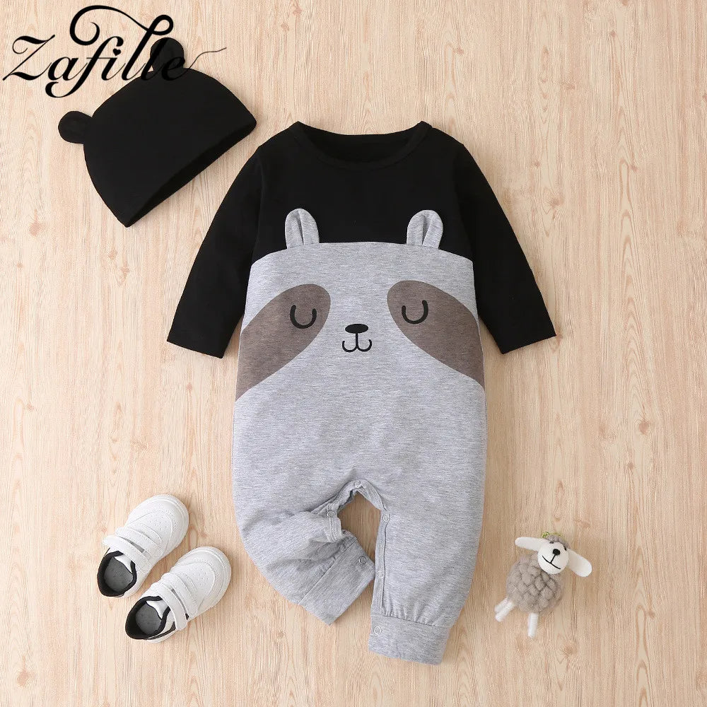 Baby Panda Romper and Hat