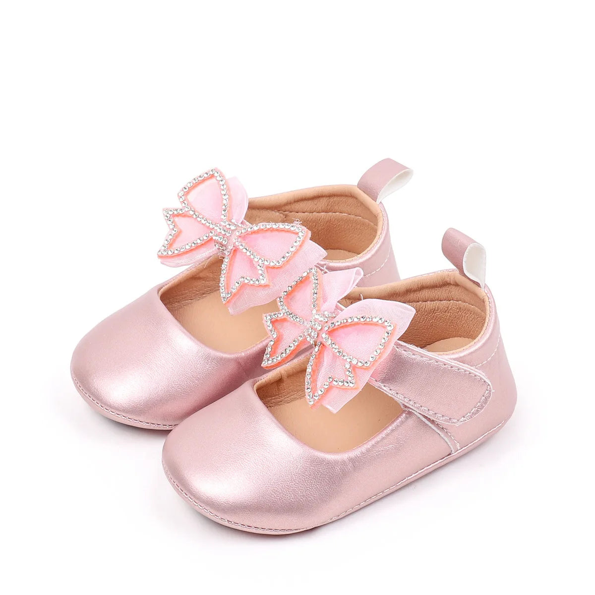Adorable Baby Shoes with Sparkly Butterfly Soft and Comfortable -H