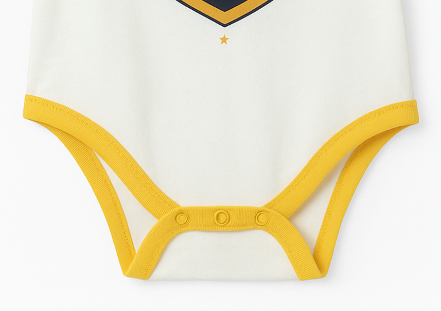 Harry Potter 1pc Baby Boy/girl College Badge Pattern Romper Yellow