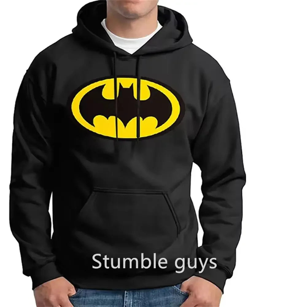 Thermal Hoodie with Far Infrared Heat-Retaining Fabric Black Batman