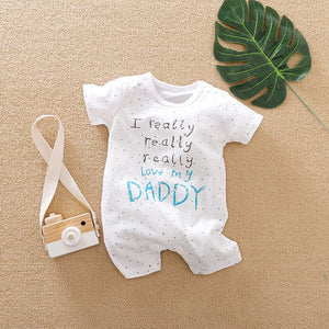 Adorable I love Dad Summer Romper