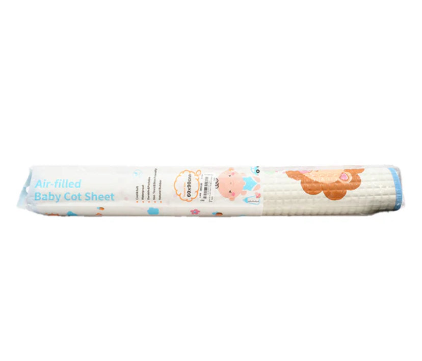 Air filled baby cot sheet