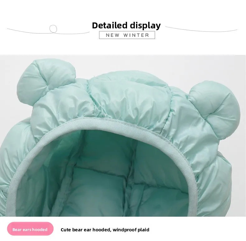 Boys Girls Puffer Down Vest Toddler Sleeveless Jacket Red