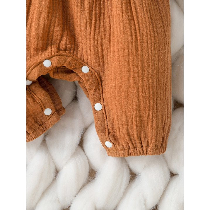 Jumpsuits Ruffles Long Sleeve Bodysuits with Headband