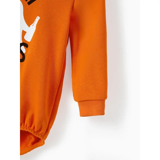 Orange Cute warm Romper