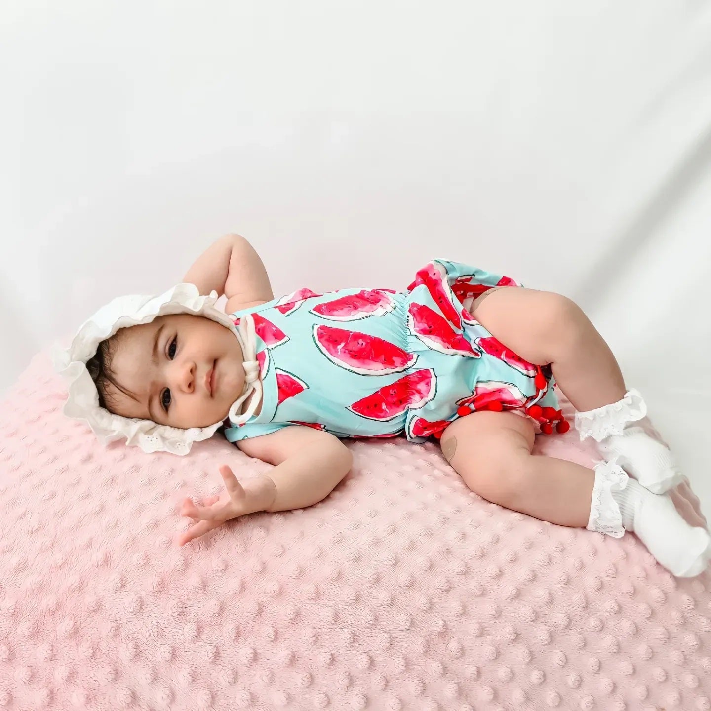 Baby Girl  watermelon Romper