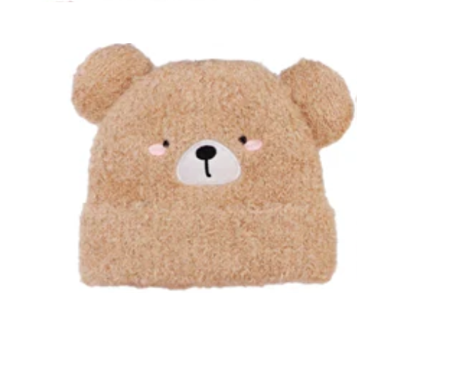 Teddy Bear Fleece Beanie
