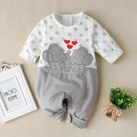Rompers Elephant Love-Heart Long Sleeve